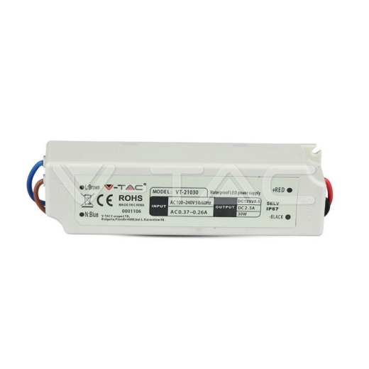 Fuente de alimentación LED 30W 12V IP67 Plástico Slim - 2