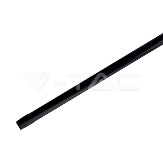 LED Strip Mounting Kit with Diffuser Aluminum Black Housing 2000x17.2x14.4mm - 2