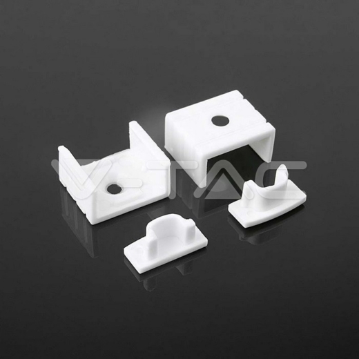 Kit Montaje Tiras LED Con Difusor Aluminio 2000x17,4x7mm Lechoso - 2