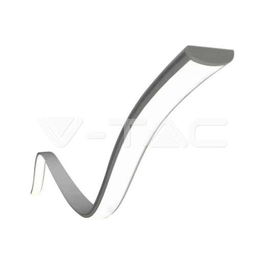 LED Strip Mounting Kit with Diffuser Silver Housing Flexible 2000*18*6mm - 1