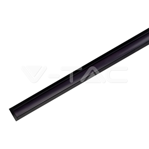 Kit de montaje para tiras de LED de aluminio con difusor Negro Empotrable 2000x24.7x7mm - 3