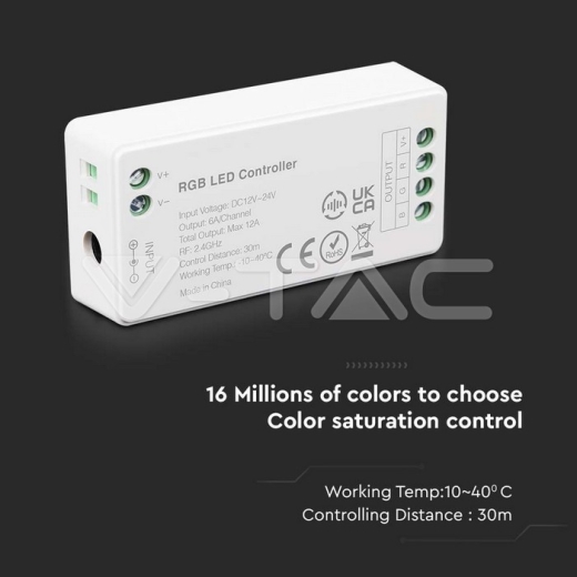 Controlador RGB+Blanco 2.4GHz - 2