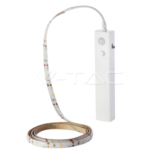 Tira de LED 1m. 2835 con batería y sensor 2700K - 1