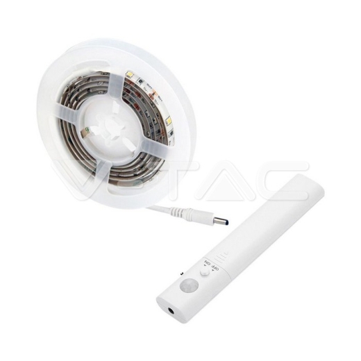 Tira LED 1m. 2835 con batería y sensor 4000K - 2