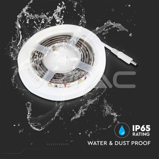 Tira LED 1m. 2835 con batería y sensor 4000K - 6