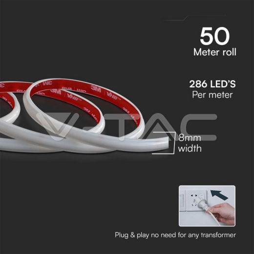 LED COB Strip Light Set 12W 2025 286 4000K 50m/SET 220V - 3
