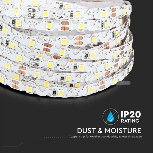 Tira de LED 2835 60 LED´s 4W 12V IP20 4000K 5m - 6