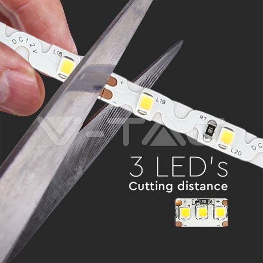 Tira de LED 2835 60 LED´s 4W 12V IP20 4000K 5m - 7