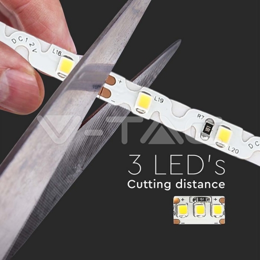 Tira LED 2835 60 LED 12V IP20 3000K - 7