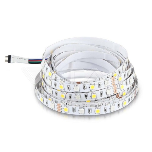 Tira LED 5050 60 LEDs 12V IP20 RGB + 3000K - 2