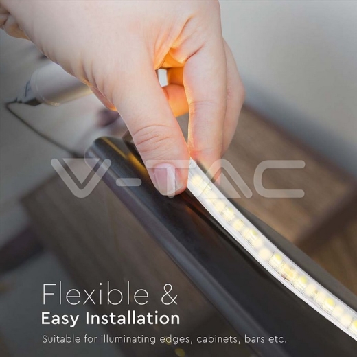 Tira LED 5050 60 LED 24V IP65 4000K - 8