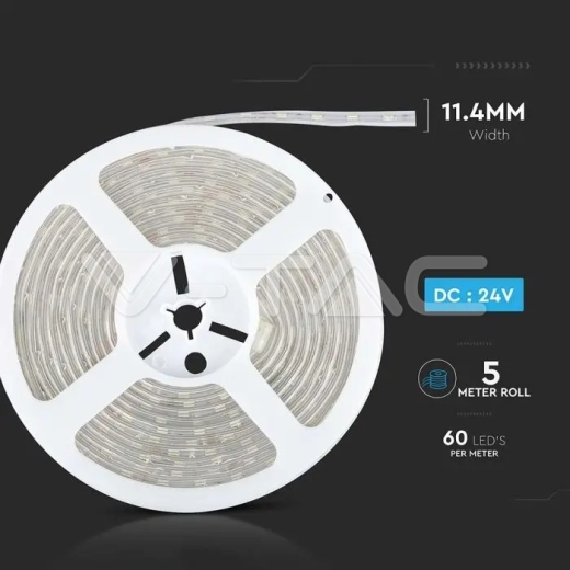LED Strip 5050 60 LEDs 24V IP65 3000K - 9