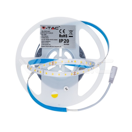 Tira de LED 90 LEDs/m. 24V IP20 3000K 120° 4W/M 200 lm/W - 5