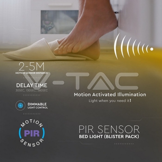 Luz de LED individual para dormitorio con sensor Blanco cálido - 12