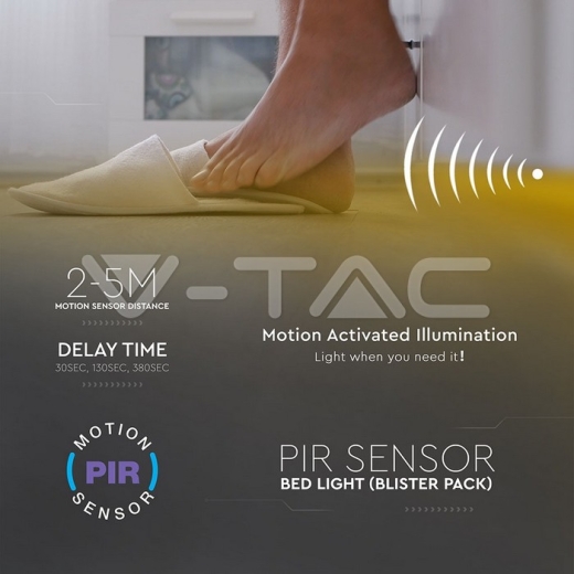 Luz de LED doble para dormitorio con sensor Blanco cálido - 10