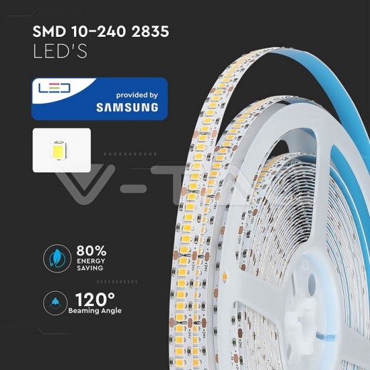 LED Strip SAMSUNG 2835 240 LEDs 24V IP20 6000K CRI95+ - 5