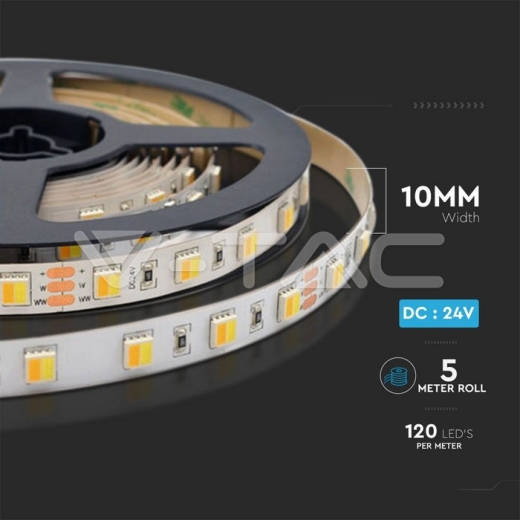 Tira LED SMD2835 120 LED 24V IP65 3 en 1 - 4