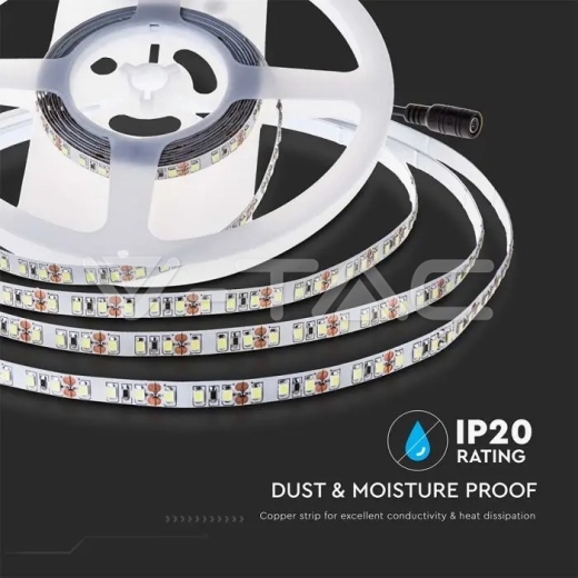 LED Strip SMD2835 120 LEDs 24V IP20 3000K Double PCB 10m Roll - 6