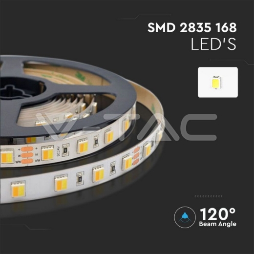 Tira LED SMD2835 120 LED 24V IP20 3 en 1 - 8