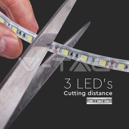 LED Strip SMD2835 120 LEDs 24V IP65 6500K Double PCB 10m Roll - 5