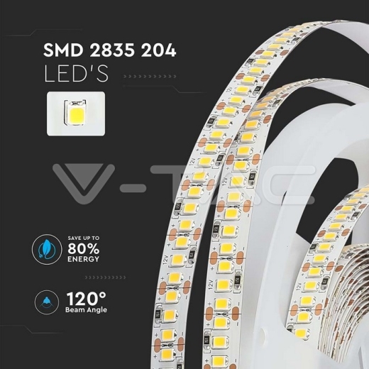 LED Strip SMD2835 204 LEDs 6500K IP20 - 6