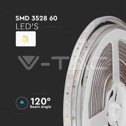 Tira LED SMD3528 60LEDs Verde IP65 - 4