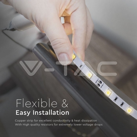 LED Tira SMD5050 - 30 LED Blanco Cálido No impermeable - 4