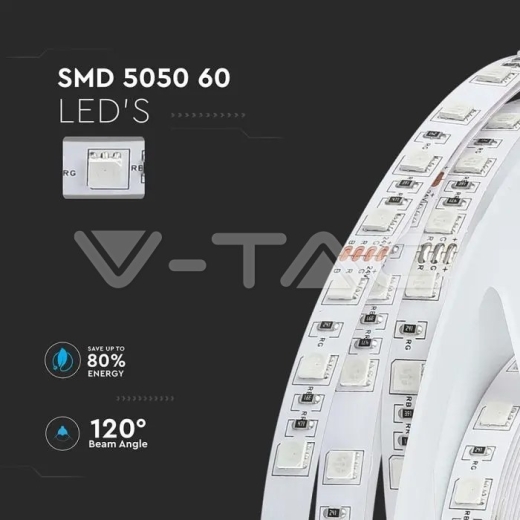 Tira LED SMD5050 60 LEDs 24V 3000K IP20 - 4