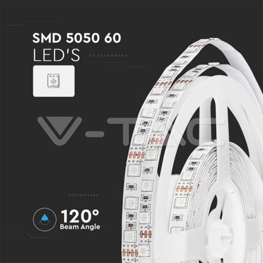 Tira de LED SMD5050 60 LEDs RGB No Impermeable 5m - 4