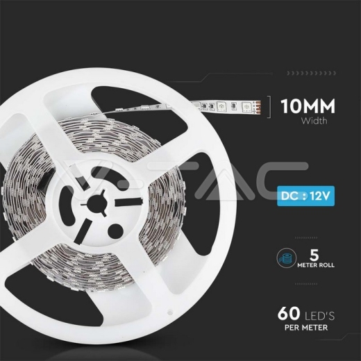 Tira de LED SMD5050 60 LEDs RGB No Impermeable 5m - 8