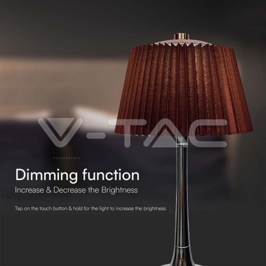 Lámpara de Mesa LED 1.5W 3 en 1 Cromo Marrón - 4