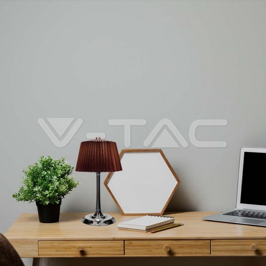 Lámpara de Mesa LED 1.5W 3 en 1 Cromo Marrón - 8