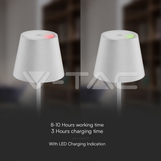 Lámpara de Sobremesa LED 1.5W 3000K IP54 Cuerpo Blanco Arena - 11