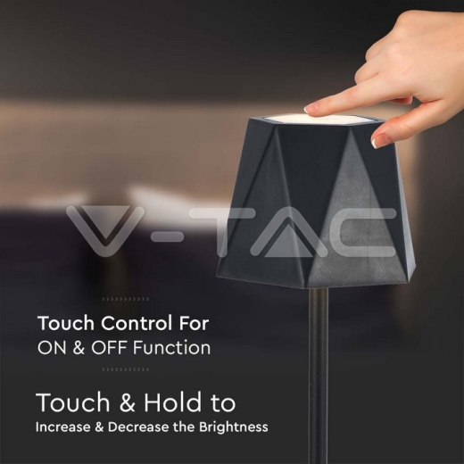 1.5W LED Table Lamp Black 3in1 - 4