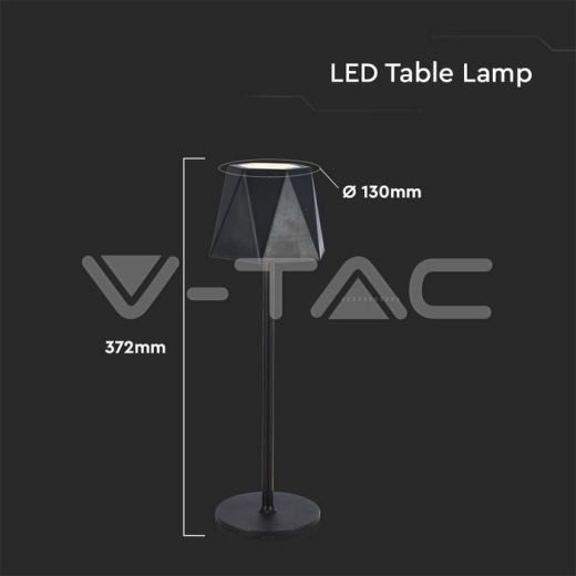 1.5W LED Table Lamp Black 3in1 - 6