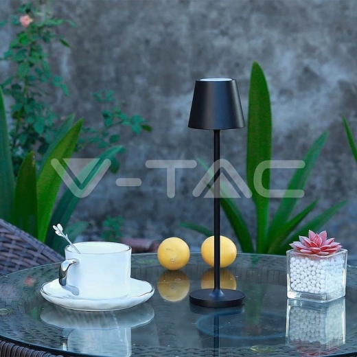 1.5W LED Table Lamp 3000K IP54 Sand Black Body - 13