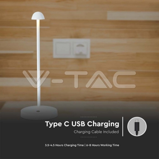 1.6W LED Table Lamp White 3in1 - 4