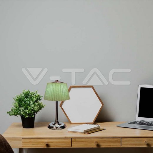 Lámpara de Mesa LED 1.5W 3 en 1 Cromo + Verde Pálido - 8