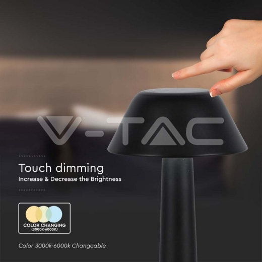 1W LED Table Lamp (D100*230) 3IN1 Black Body - 3