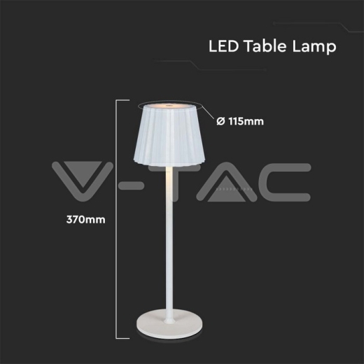 1.5W LED Table Lamp Black 3in1 - 6