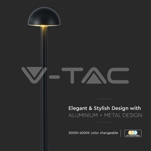 Lámpara de Mesa LED 1.6W Negra 3en1 - 2