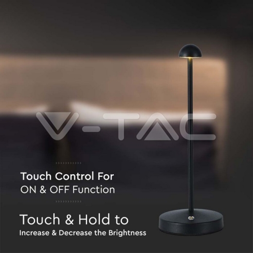 Lámpara de Mesa LED 1.6W Negra 3en1 - 3