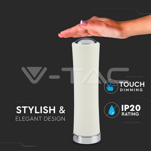 18W LED Table Lamp Touch Dimmable White 3000K - 4