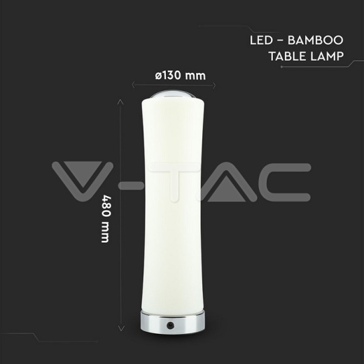 18W LED Table Lamp Touch Dimmable White 3000K - 5