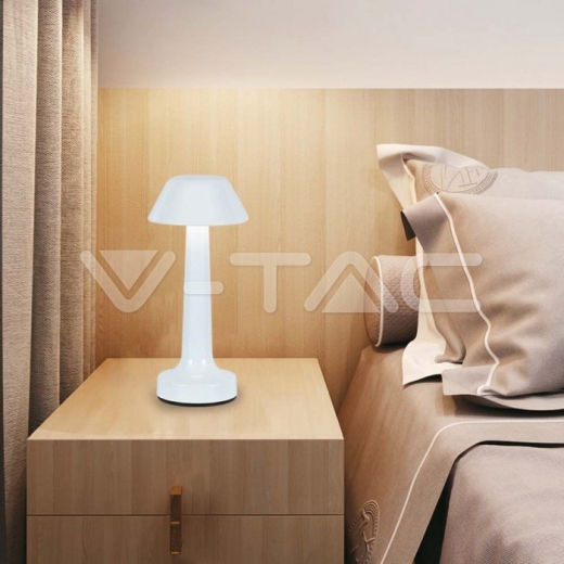 Lámpara de Mesa LED 1W (D100*230) 3IN1 Cuerpo Blanco - 6