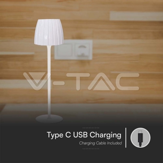 Lámpara de Mesa LED 2.7W 3 en 1 Blanco - 6