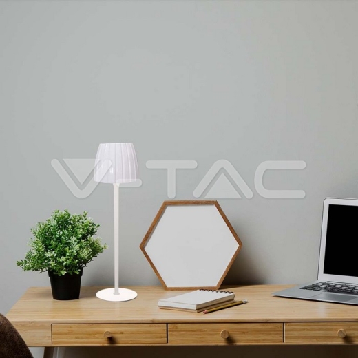 Lámpara de Mesa LED 2.7W 3 en 1 Blanco - 8