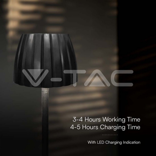 Lámpara de Mesa LED 2.7W 3 en 1 Negra - 7