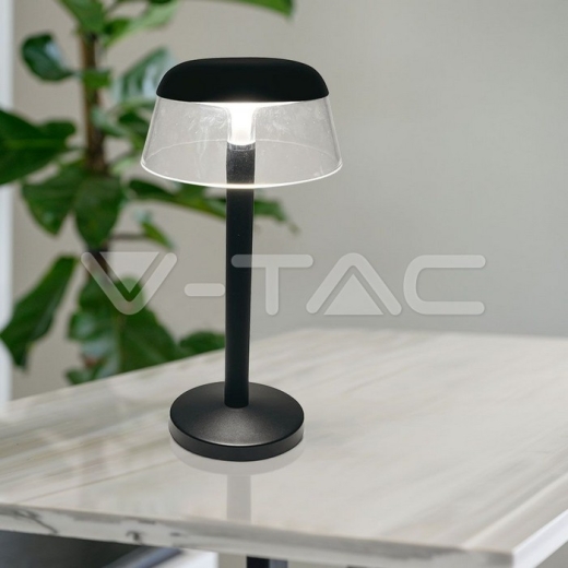 Lámpara de mesa LED de 2 W (130 x 285), 3 en 1, regulable, cuerpo negro - 8