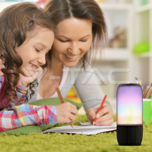 Lámpara de mesa LED 2*3W Altavoz color negro - 9